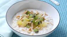 Overnight oats ou porridge sans cuisson au kiwi