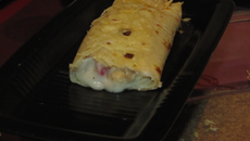 Crêpes fourrées jambon-champignons