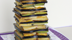 Mille-feuilles d'aubergine