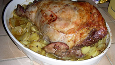 Gigot d'agneau boulanger