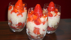 Verrine Fraise totalement Kawaï