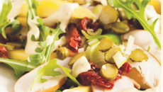 Salade poulet mangue