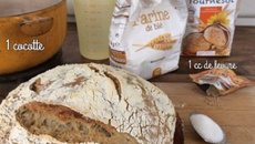 Pain cuit en cocotte