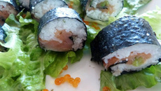 Makis au saumon fumé