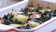 Gratin pommes de terre et épinards