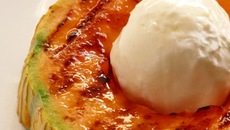 Melon grillé, miel d'acacia & glace au chèvre