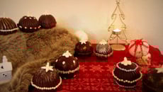 Boules de Noël chocolat framboise