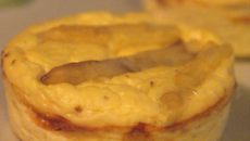 Flans d'asperge à la moutarde