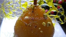 Poires au caramel de thé de chef