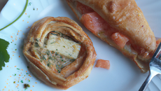 Chausson au saumon et Saint-Moret