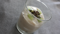 Mousse banane aux kiwis