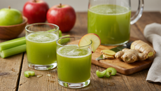 Jus de pomme-céleri au gingembre