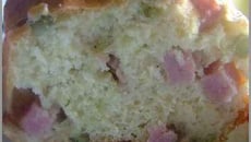 Cake léger aux petits pois & jambon