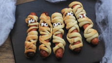 Saucisses momie Halloween