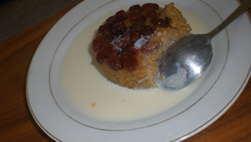 Pudding à la graine de sultan sauce mangue