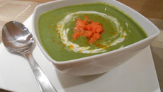 Velouté d'épinards & lait de coco