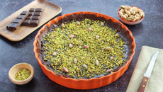 Tarte croustillante façon chocolat de Dubaï à la pistache
