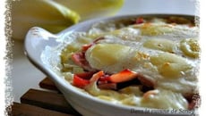Cassolettes d'endives façon gratin au jambon à la tome fermière au fenugrec et leur béchamel ultra light