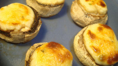 Champignons de Paris farcis au boursin et parmesan