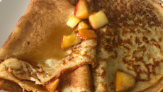 Crêpes aux pommes et au sirop d'érable