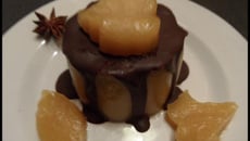 Flan à la pomme et au chocolat