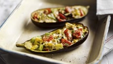 Aubergines farcies végétariennes