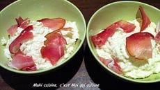 Risotto boursin et jambon de parme gourmand