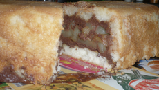 Charlotte aux poires mousse chocolat