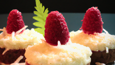 Petits gâteaux framboise et coco