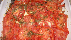 Cabillaud gratiné aux saveurs italiennes