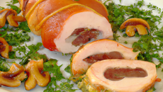 Poulet farci soubise