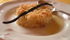 Crumble aux pommes et à la cannelle