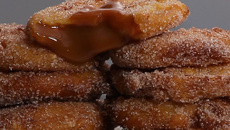 Beignets aux pommes cœur caramel