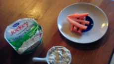 Dips de légumes avec sa crème au cottage cheese