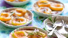 Clafoutis aux abricots et thym
