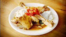 Cuisses de poulet au lait de coco