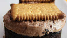 Tiramisu chocolat et brownie de petits beurres
