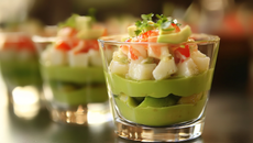 Verrine avocat-surimi