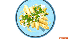 Asperges des Sables des Landes IGP aux œufs et au parmesan