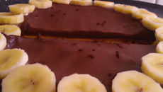 Tarte mousseuse et douce : chocolat et banane