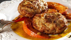 Steak de Poulet grillé, potimarron confit miel et cardamome