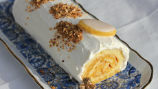 Bûche de Noël à la pâte de calissons