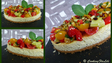 Cheesecake salé au Chavroux et à la menthe