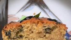 Muffin salé aux algues marinées à la sauce de soja