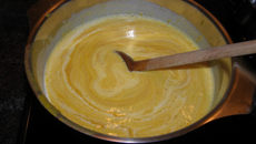 Soupe de légumes : courgette, carotte, pomme de terre