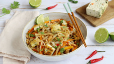 Pad Thaï au tofu épinard noisette