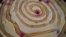 Cheesecake à la framboise et sa spirale de citron