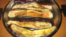 Tranches d'aubergines grillées