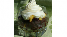 Tartare betterave - mangue et mousse de chèvre au miel