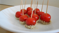 Petites tomates d'amour pour l'apéritif
